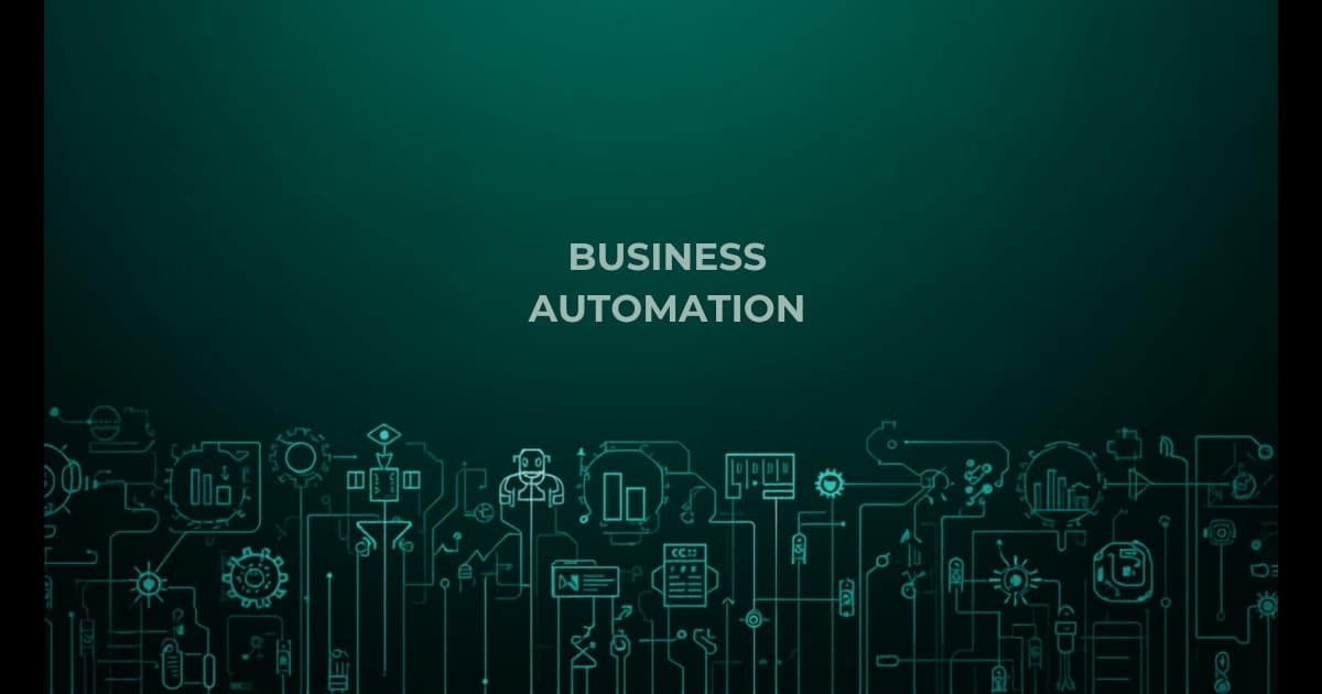 Solopreneur at a clean desk with an AI tools dashboard showing multiple business functions automated